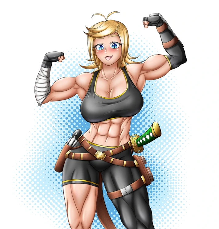 Amy Agile North Muscle Girl Draw